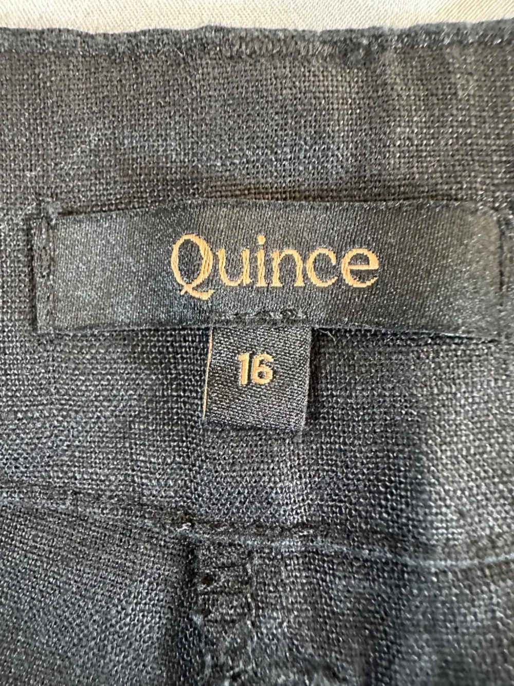 Quince  European Linen Patch Pocket Wide Leg Pants Trousers Size 16 EuroSummer